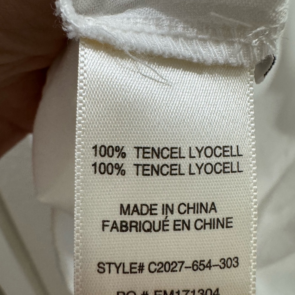 cloth & stone White Button-Down Tencel Shirt - Picture 4 of 5